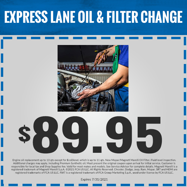 Service Department Coupons, Specials BonifaceHiers Chrysler Dodge Jeep