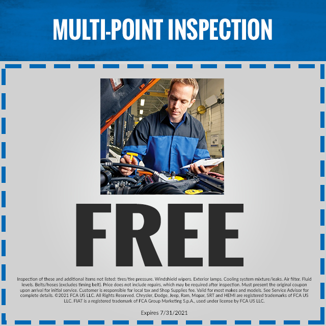 Service Department Coupons, Specials BonifaceHiers Chrysler Dodge Jeep